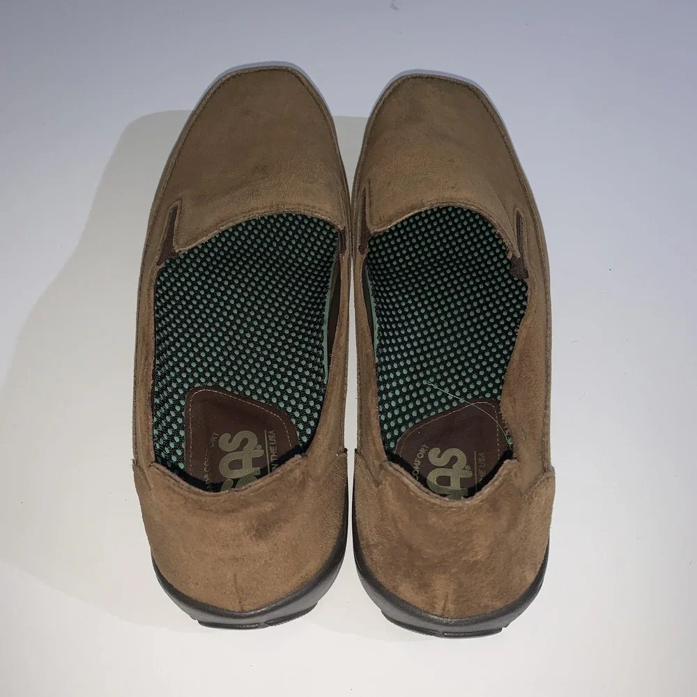 SAS Loafers  Mens 12.5 M Weekender Brown Suede Slip On Comfort Made In USA